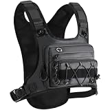 Zghhc Sacoche De Poitrine Tactique D'extérieur, Gilet De Sport Imperméable en Nylon avec S...