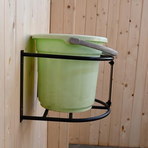 HDYEGY 2 Pack Bucket Holder,5 Gallon Water and Feed Bucket Holder Wall Mounted Hanger for Horse,Goat,Sheep and Other Livestock,14.5x13.6x9.2 Inch by HDYEGY - Used condition - Image 6
