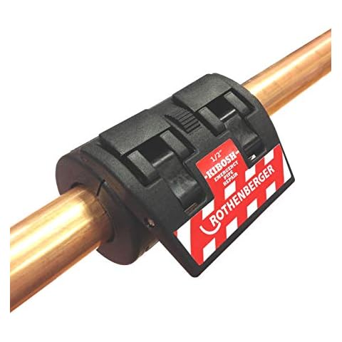 Rothenberger Kibosh 1/2-Inch Emergency Pipe Repair Clamp - Provides a Quick and Efficient Fix for Burst or Perforated Pipes, Ideal for Metal, Plastic and Multi-Layer Pipes - 80007 Cover
