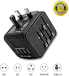 Unidapt International Power Adapter Travel Charger - All in One Universal World USB