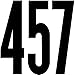 Duro Decal Permanent Adhesive Vinyl Numbers: 6" Gothic Black