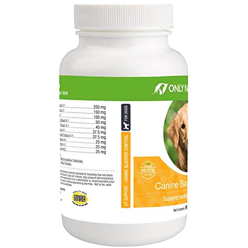 Only Natural Pet Canine Bladder Control For Dogs - Helps With Pet Incontinence And Strengthen Bladder - 90 Chewable Tablet Pills #TOP3