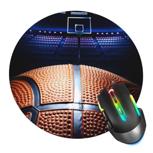 Basketball Field Mouse Pad, Mouse Pads for Desk, Stitched Edge Mousepad with Non-Slip Rubber Base, Gaming Mouse Mat for Computer Laptop Home Office