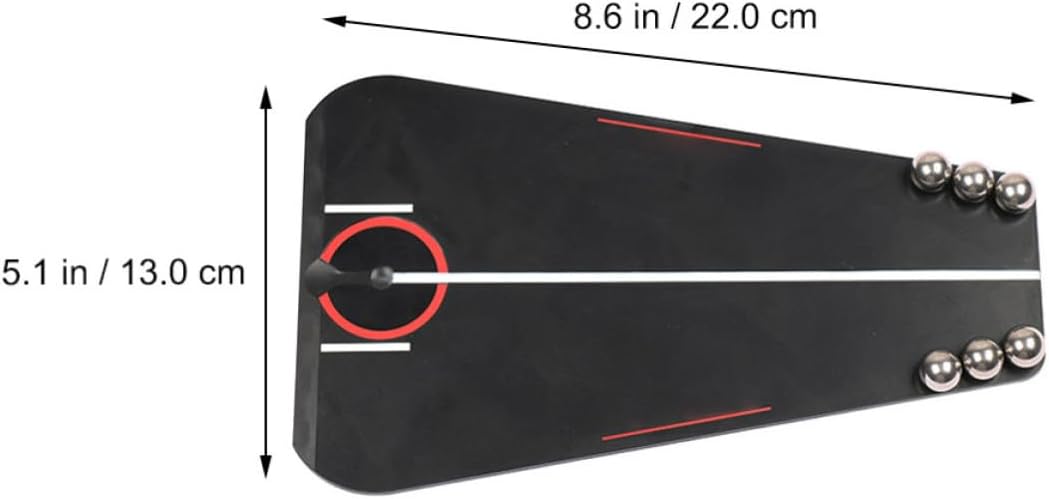 Cabilock Portable Putting Trainer Putter Practice Set for Golf with Smooth Groove and Firm Ball Placement, Indoor and Outdoor Use, Lightweight Plastic Training Equipment for Beginners