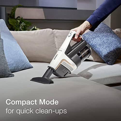 Miele Triflex HX2 Racer Vacuum Cleaner - Cordless, bagless stick vacuum with 3in1 design and 2 x 60 min runtime, Lotus White colour