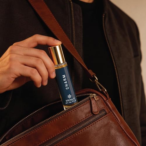 Image of HVNLY Charm Eau De Parfum For Men | Long Lasting Luxury Perfume |Bergamot, Nutmeg, Patchouli | Best Gift For Anniversary, Birthday, Wedding | Office Wear, Casual Wear | 15 ml