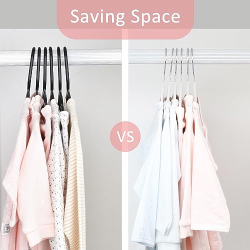 شماعات ملابس مغلفة بقماش قطيفة لملابس الأطفال من مانجوتري، شماعات مانعة للانزلاق لملابس الرضع والأطفال الصغار، شماعات ملابس الأطفال قوية ورفيعة للغاية وموفرة للمساحة، 15 قطعة (أبيض)