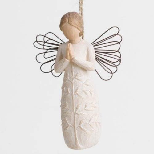 Willow Tree hand-painted sculpted Ornament, a tree, a prayer