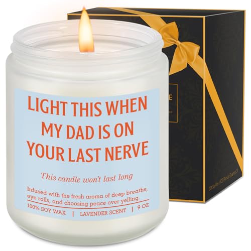 LEADO Scented Candle, Mothers Day Gifts for Step Mom, Bonus Mom - Funny Moms Birthday Gifts from Daughter, Son - Happy Birthday Ideas for Stepmom, Boy Mama, Mommy, Mother in Law, Dads Girlfriend