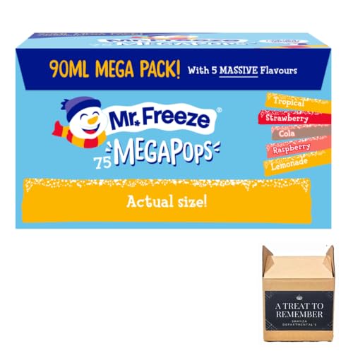 Mr Freeze Super Freeze Pods Ice Pops Assorted Flavours 75 x 90ml (75)