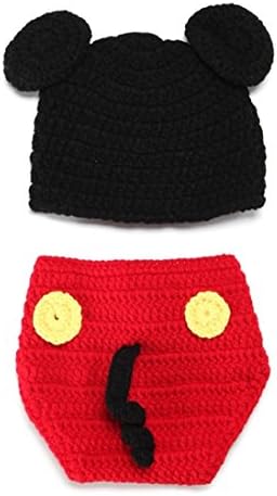 Amazon Co Jp ベビーコスチューム ミニーマウス ミニーちゃん ミッキーマウス ディズニー 寝相アート ハロウィン クリスマス ベビー服 記念撮影 赤ちゃん 毛糸 ハンドメイド ディズニー風 写真撮影用 衣装 誕生記念 赤ちゃん服 仮装 かわいい ベビーニット帽 靴 シューズ