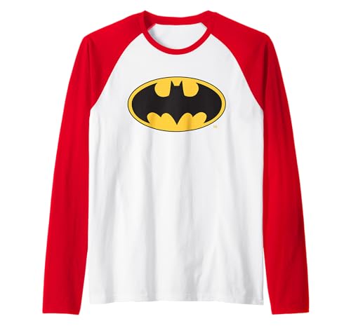 Logotipo clásico de DC Batman Camiseta Manga Raglan