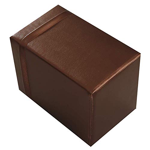 Tabouret à langer en cuir souple et pouf pouf rectangulaire de salon - 2