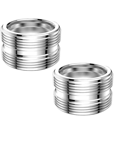 IPNSDON Paquete de 2 adaptadores para grifo M22 a M22, adaptador de rosca para rosca externa M22 y M22, conector de manguera, ahorrador de agua, filtro de agua, perfecto para grifos de cocina