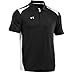 Under Armour Men's Team Colorblock Polo, Black/White, Large
