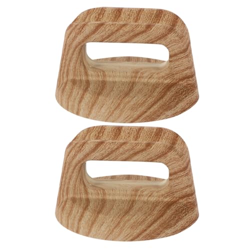 SHINEOFI 2pcs Poignées de Couvercle de Casserole en Bakélite Khaki Remplacement Surface Lisse et Toucher Confortable pour Ustensiles Cuisine