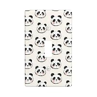 Cute Cartoon Panda 1 Print Light Switch Cover Plate, 1- Gang Standard Size 4.5\" x 2.76\", Decorative Toggle Wall Plate Covers, Unbreakable Polycarbonate Thermoplastic