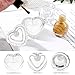 FOMIYES 4pcs Crystal Nail Art Cups Lid Glass Dappen Dish for Mixing Liquid Powder for Professional Nail Salons Home Manicures