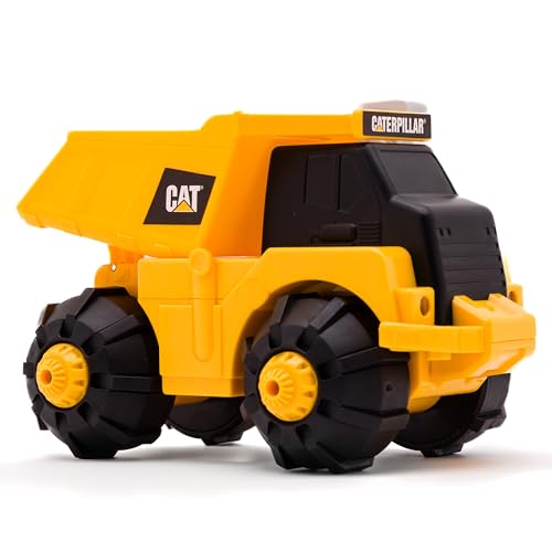 Cat Construction Toys, Unstoppable Movers Dump Truck, Realistic Lights & Sounds, Motion Drive Technology, Working Features, and Interactive Play for Ages 3+