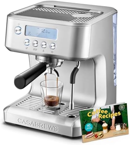 CASABREWS Ultra Espresso Machine with LCD Display, 20 Bar Espress...