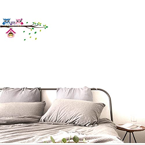 Vinilo Decorativo Familiar Buho en Ramas para Pared miniatura 4