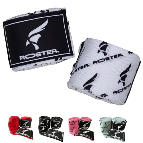 ROSTER. Pack de 2 faixas de boxe (branco)