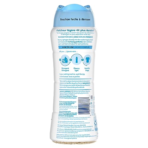 Image of Downy Light Laundry Scent Booster Beads, Ocean Mist Scent, 18.2 OZ, In-wash fabric beads designed to be gentle with a light boost of scent, No Heavy Perfumes