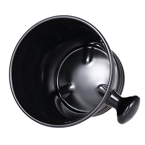 zroven Bol de rasage en plastique avec poignée savon tasse bol barber nettoyage tasse de la soupe pour rasoir Cover