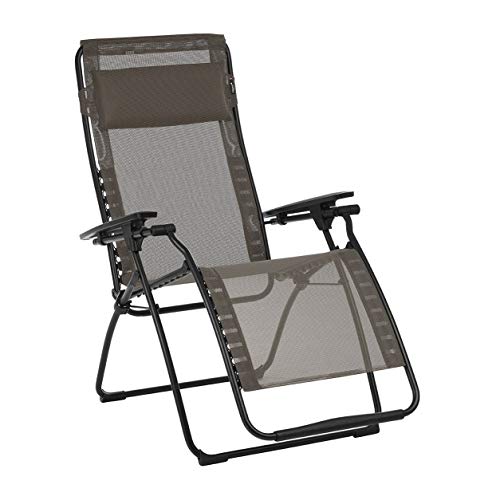 Lafuma Futura Batyline Series Relaxation Lawn Chair Recliner, Graphite (2 Pack) #TOP1