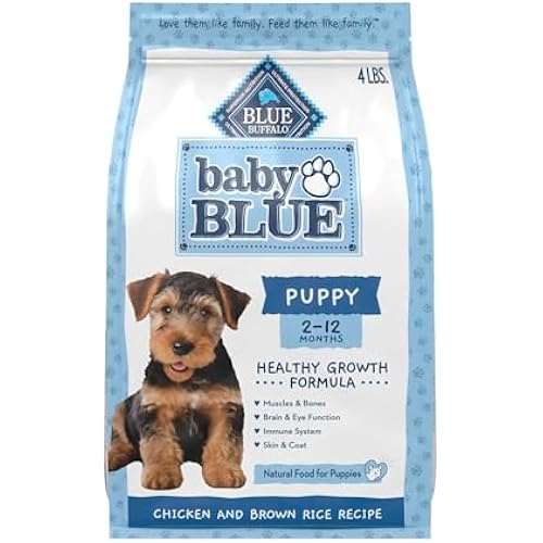 Blue Buffalo Baby Blue Chicken & Rice Puppy Healthy Growth Dog Food, 4 lb