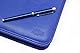 Noda Executive Leder-Portfolio, professionelles Business-Padfolio mit Reißverschluss, Planer, Organizer, Dokumenten-Organizer, Herren-Schreibmappe, blau