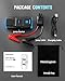 Car Jump Starter, HEMINGSON 2000A Peak Battery Jump Starter Portable 12V Jump Box for Vehicles 7.0L Gas and 5.5L Diesel Engines with 4 Modes LED Lights and Jumper Cable