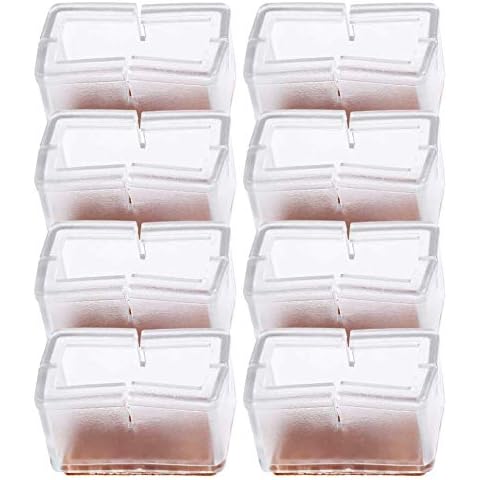 8pcs Silicone Chair Leg Caps with Rubber Sole Cover