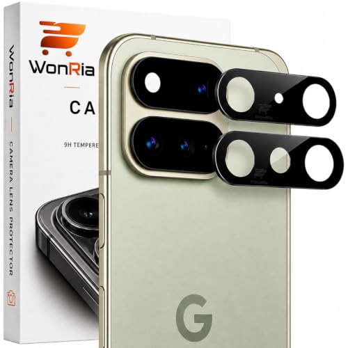 Image of WonRia Pack 1- Back Camera Glass Protector for Pixel 11 Pro Fold 5G Camera Lens Protector | 9H Tempered Glass | Ultra HD | Ultra Slim - Black