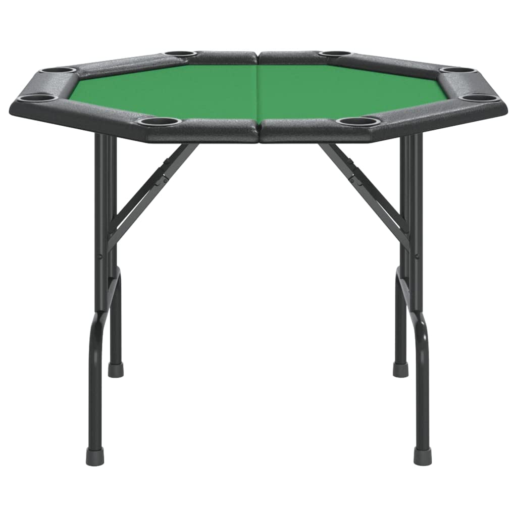 Colore: Verde-8 Giocatori Pieghevole Tavolo Poker Verde 108x108x75 cm