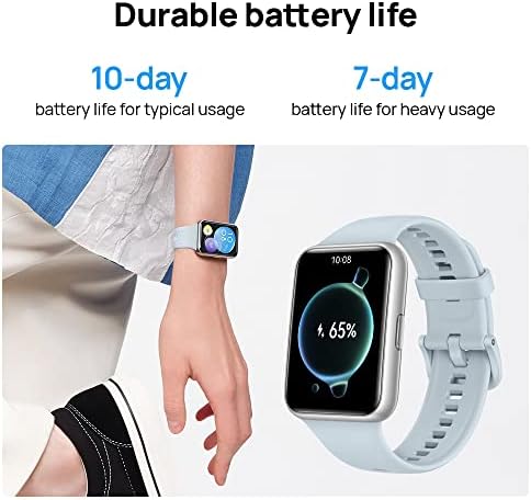 HUAWEI Watch Fit 2 akıllı saat - aktivite izleyici hart slag- en bloedzuurstofmonitoring - uzun ömürlü batterij tot 10 dagen - su geçirmez fitness saati met çok spor izleyici - Sakura Roze - Görsel 3