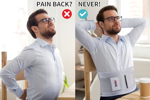 Image of FEATOL Back Brace for Women & Men, Lower Back, Sciatica Pain Relief