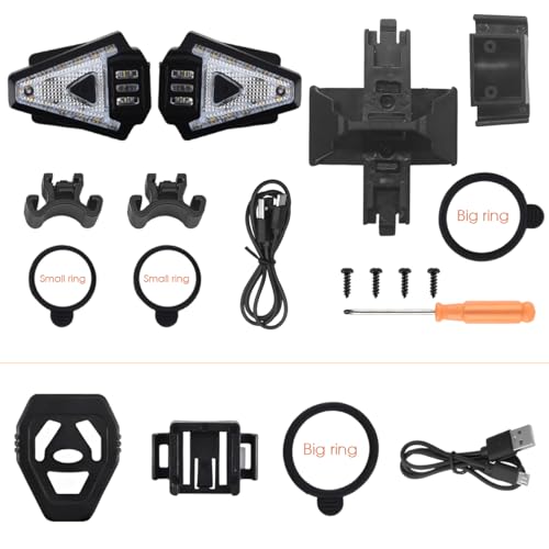 Clignotants de vélo feu arrière WASAGA rechargeables à télécommande sans fil - 4