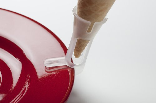 24 Waffelclipse von CS Webkontor – Eistütenhalter für Eishörnchen. Perfekt geeignet als Eiswaffelhalter/Eiswaffelständer für Waffelhörnchen, Mini Eishörnchen, Waffelbecher, Eistüten