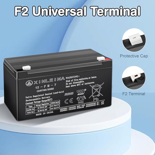 Image of ANPABO 24V 7Ah Sealed Lead Acid Battery for Kids Ride On Toys, F2 Terminal