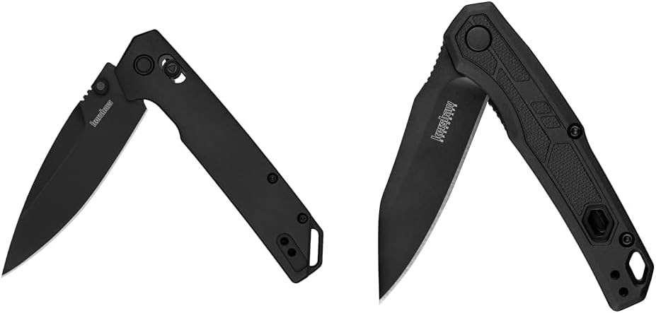 Kershaw Black Iridium Folding Pocket Knife & Appa Folding Tactical Pocket Knife