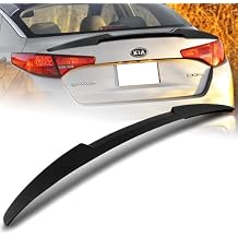 W-Power ABS Plastic V-Style Rear Trunk Lid Spoiler Wing Compatible with 2011-2013 Kia Optima, 2012 Matt Black