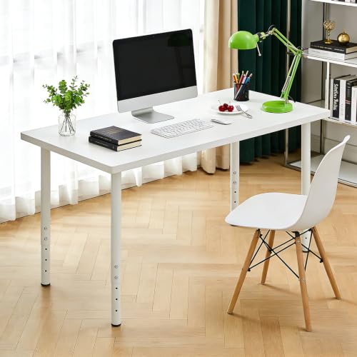 QLLY Adjustable Round Desk Leg, 24-40 inch, 60-100cm, Home Office DIY Metal Table Leg, Furniture Leg Set (4, White) by QLLY - Image 9