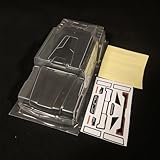 SANTAIZI 1/18 Scale H1 Clear Body Shell Replacement for MT and Crawler Car Width 95mm with Decal Sheet