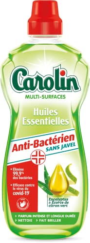 Nettoyant multi-surfaces anti-bactérien Carolin Huiles essentielles - Flacon de 1L