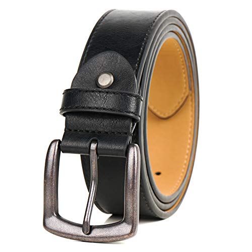 VIGVAN Big & Tall Belt for Men - Black - XXX-Large
