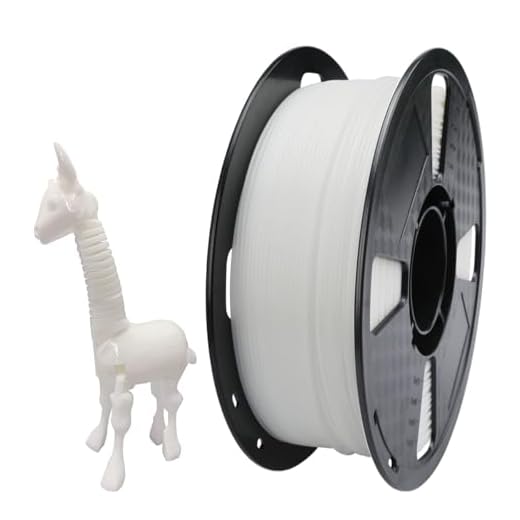 Filamento de TPU duro flexible 72D, blanco, 1.75 mm, 1 kg, filamento de impresora 3D, filamento de alta dureza, filamento de TPU blanco FDM, materiales de impresión 3D resistentes comparables al