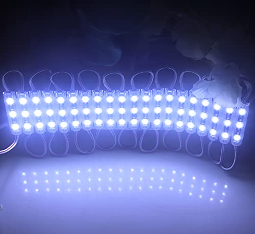 Image of Super Bright 200pcs 3 LED Module White 2835 SMD Waterproof Decorative Light for Letter Sign Advertising Signs with Tape Adhesive Backside (White)