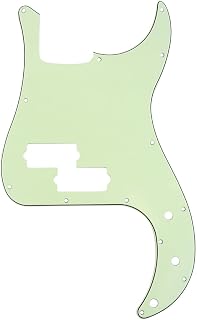 Musiclily13 Hole P Bass Precision Bass Pickguard Scratch Plate for 4 String USA/Mexican Fender American Standard Precision Bass, 3Ply Mint Green