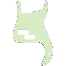 Musiclily Pro 13 Hole P Bass Pickguard for Fender American/Mexican Standard Precision Bass, 3Ply Mint Green